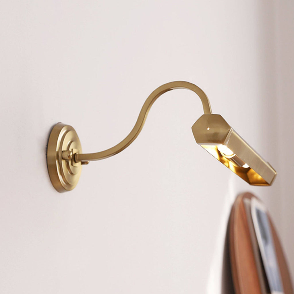 Gooseneck Adjustable Wall Lamp Iron Picture Light With G9 Fitting Chrome Black Copper
