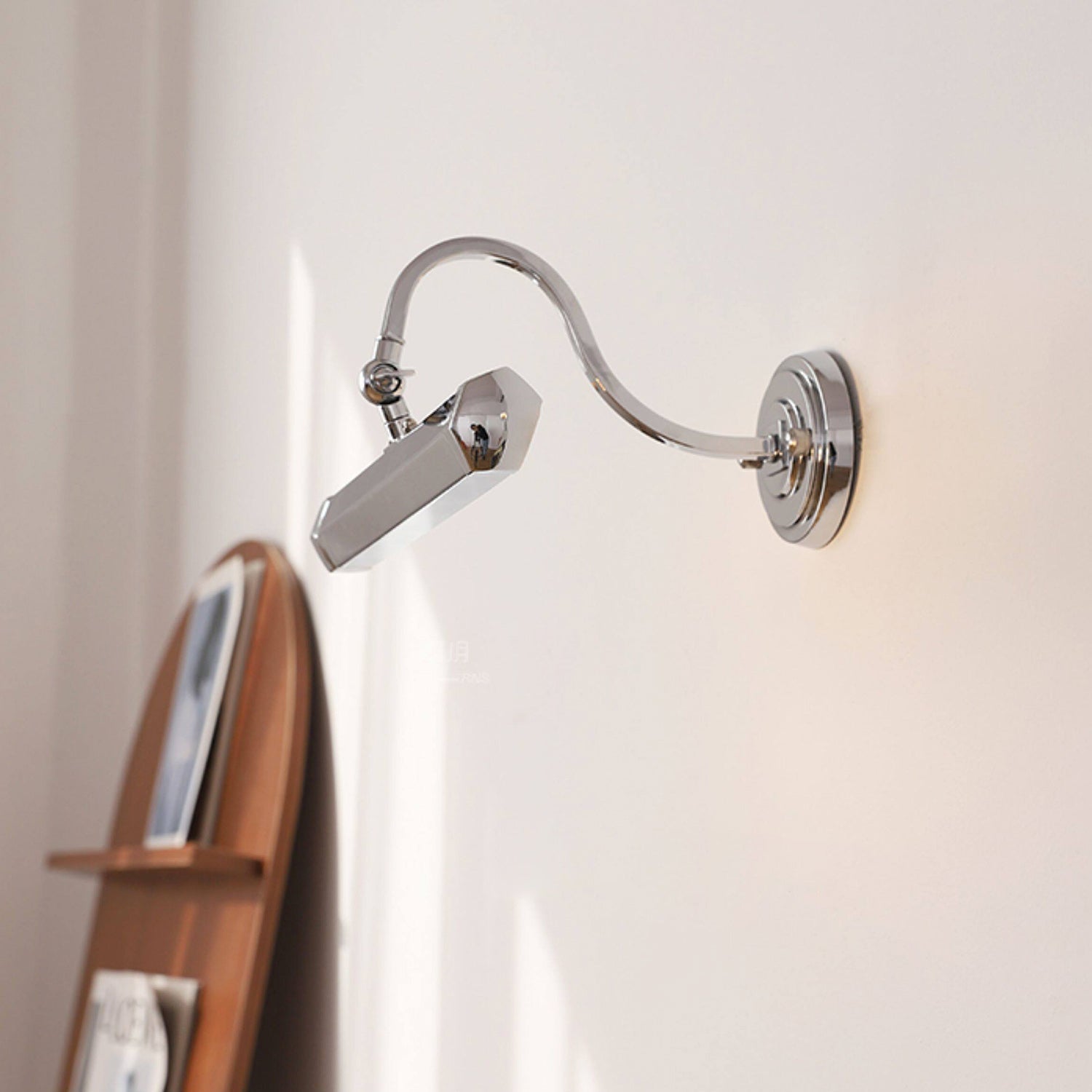 Gooseneck Adjustable Wall Lamp Iron Picture Light With G9 Fitting Chrome Black Copper