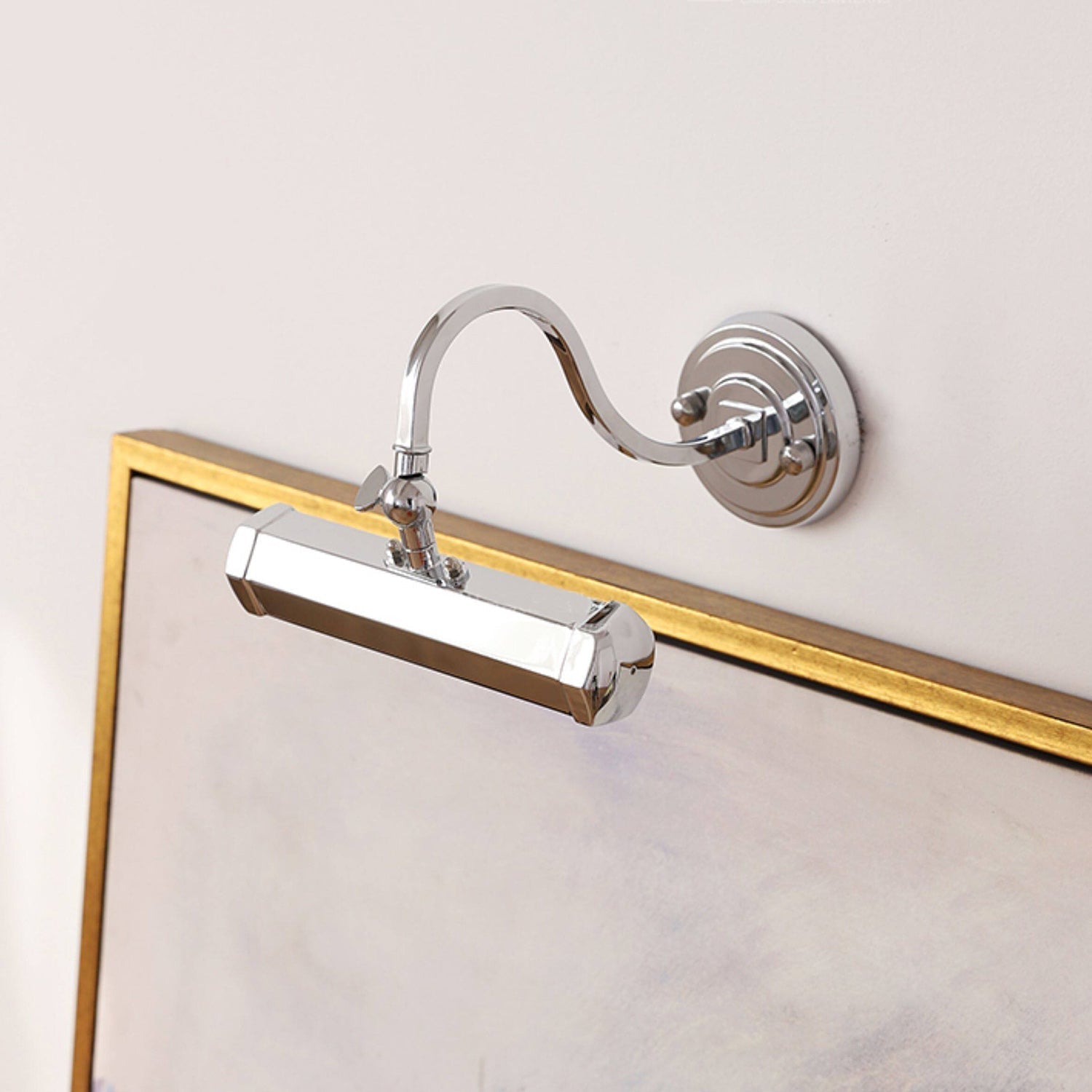 Gooseneck Adjustable Wall Lamp Iron Picture Light With G9 Fitting Chrome Black Copper