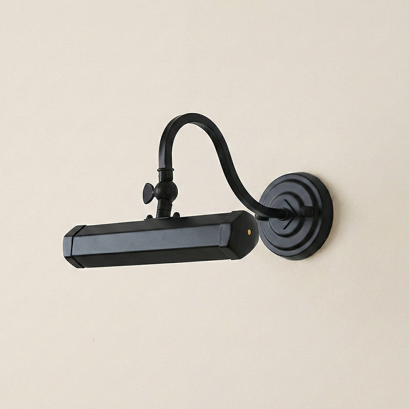 Gooseneck Adjustable Wall Lamp Iron Picture Light With G9 Fitting Chrome Black Copper
