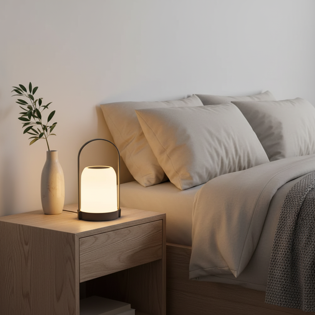 Aurora LED Desk Lamp With Warm Light For Living Rooms Modern Minimalist Illumination