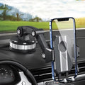 Car Phone Mount With Swivel Arm And Suction Cup For Dashboard Or Windshield
