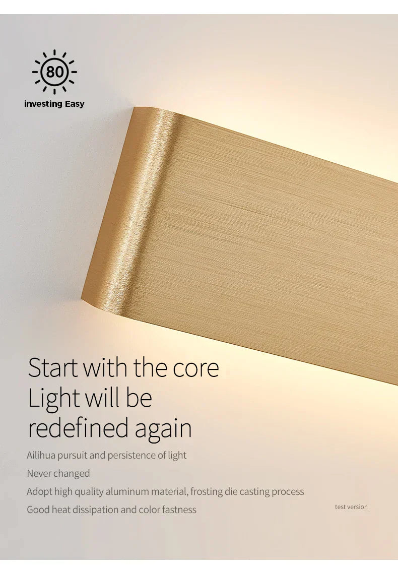 APHRODITE Ultra-Thin Aluminum LED Wall Lamp With Acrylic Shade