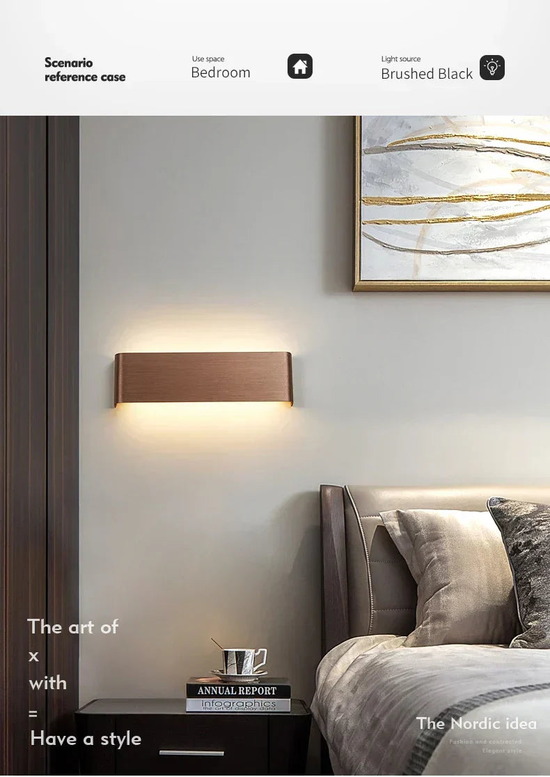 APHRODITE Ultra-Thin Aluminum LED Wall Lamp With Acrylic Shade