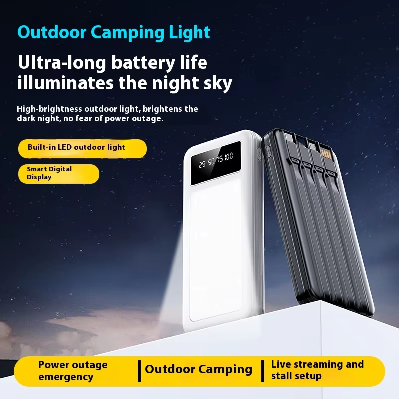 Power Bank — LCD Display, Fast Charging