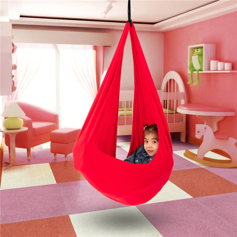 Children's Cotton Therapy Swing Hammock For Balance, Calm, And Sensory Development