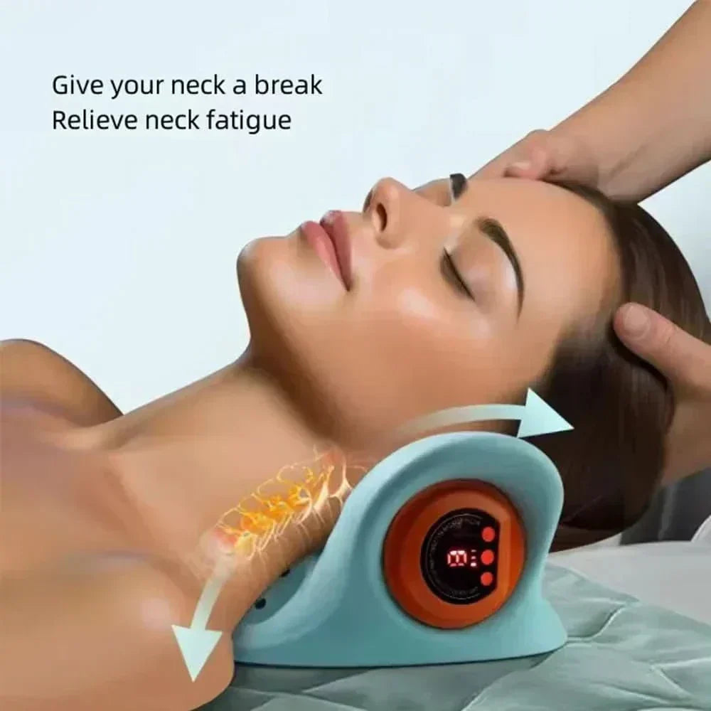 NovaRelief 颈部按摩器——可调节舒适模式、EMS 与穴位按压牵引