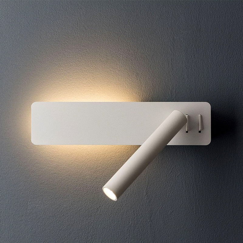 Bedroom LED Wall Light With 360 Degree Rotation And Adjustable Brightness And Color Modes