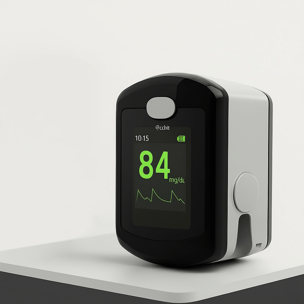 مستشعر HealthTrack السريع للعافية بالإصبع — جهاز جيبي لمراقبة النبض ونسبة الأكسجين