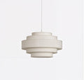 LumenSpiral Contemporary Spiral Textile Ceiling Light For Living Rooms And Bedrooms