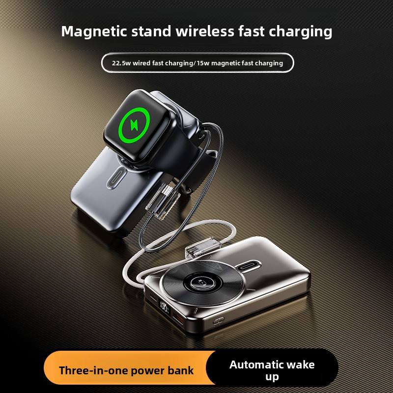 Powerbank – innebygd ladeport, LCD-display, rask lading av flere enheter
