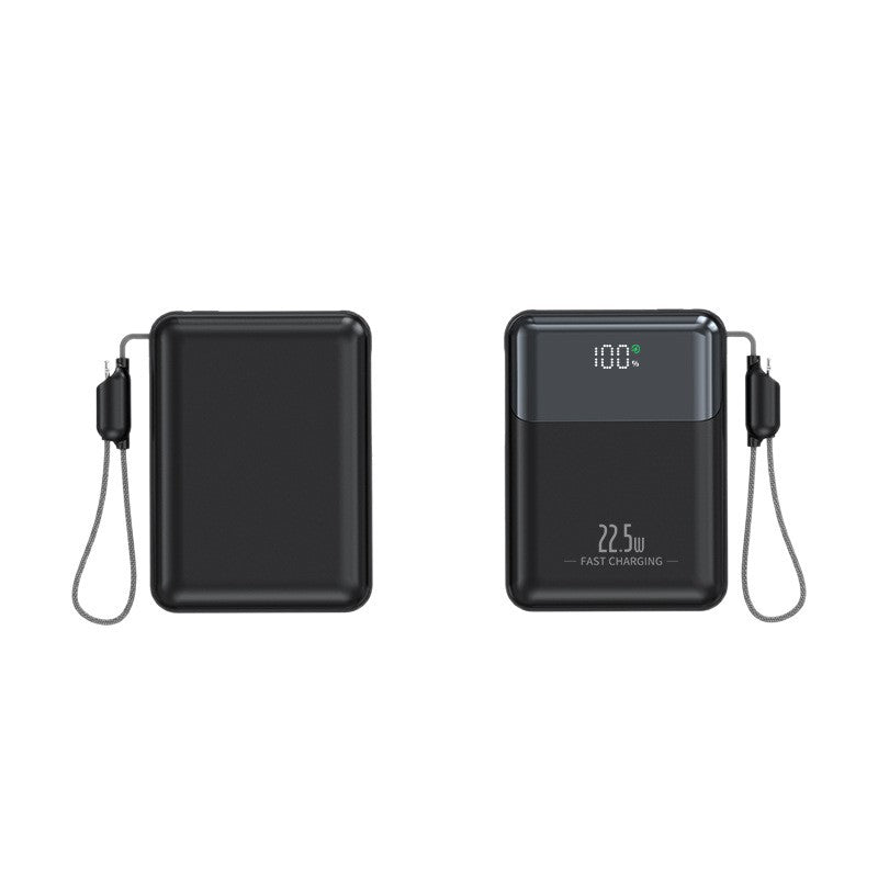 22,5 W bærbar powerbank — integreret LCD-skærm