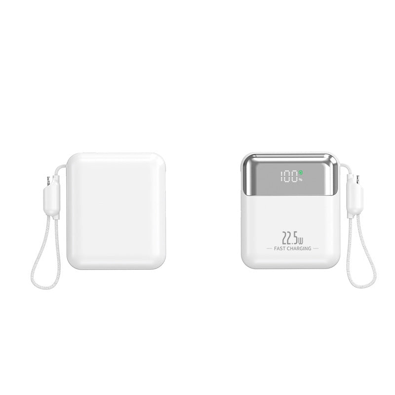 22,5 W bærbar powerbank — integreret LCD-skærm