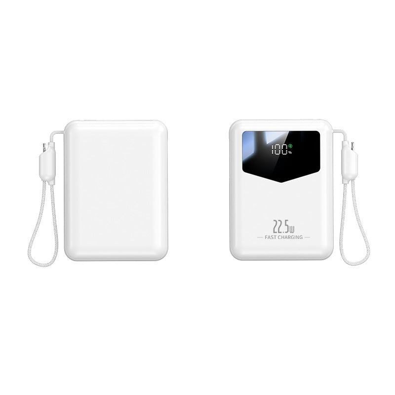 22,5 W bærbar oplader — Powerbank med digitalt display og hurtig opladning