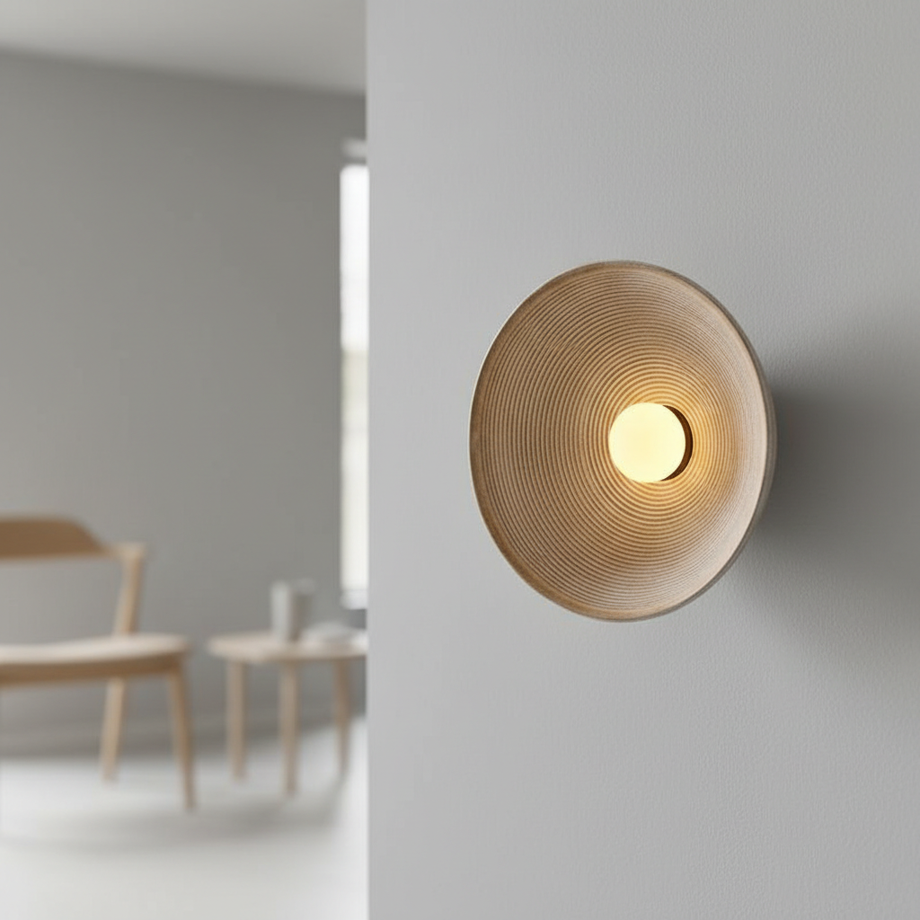 Luma Wall Lamp Inspired By Japanese Design For A Gentle Diffuse Light In Living Spaces Throughout Your Home