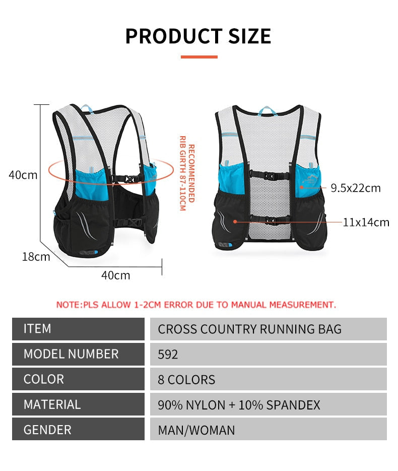 Ultralehká běžecká vesta Hike Racer, prodyšná, zúžený střih