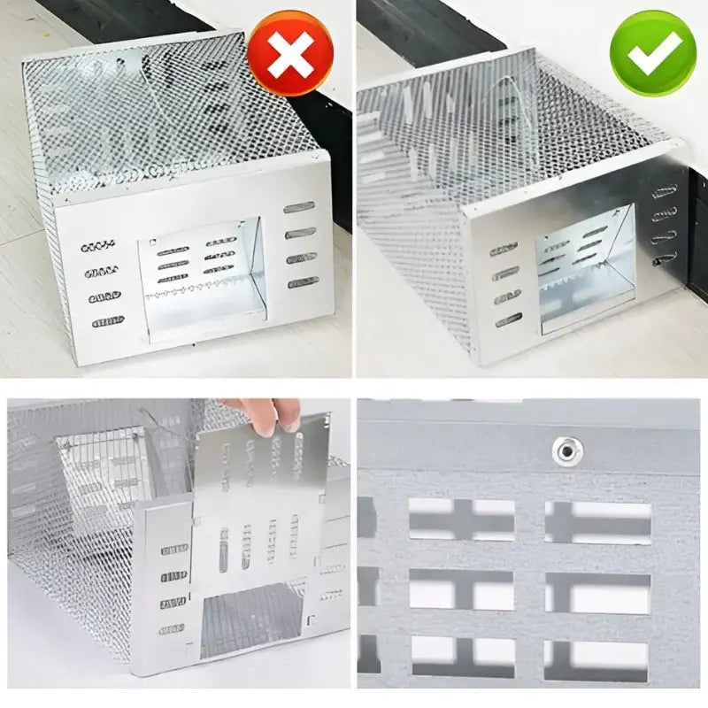 Automatická past na myši - jednosměrná dvířka, odchyt myši bez kontaktu