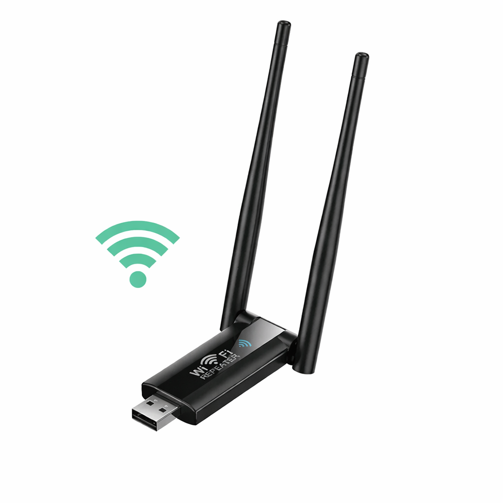 WiFi extender napájený přes USB — stabilní zesilovač signálu, rozšířené pokrytí