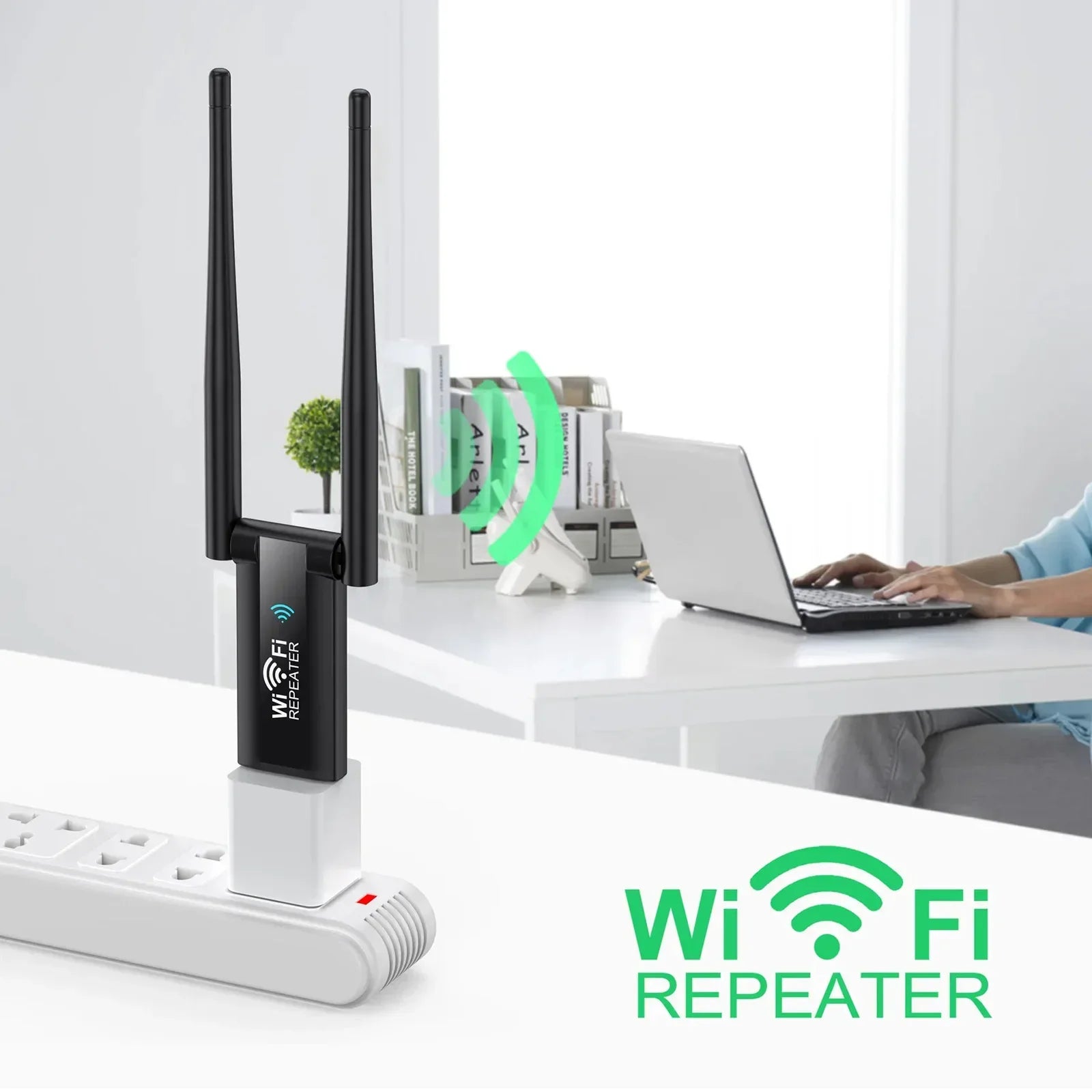 WiFi extender napájený přes USB — stabilní zesilovač signálu, rozšířené pokrytí