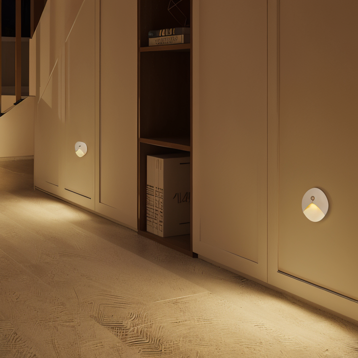 LuminiPath IP65 Waterproof Wall Light For Indoor And Outdoor Use Motion Sensor Included