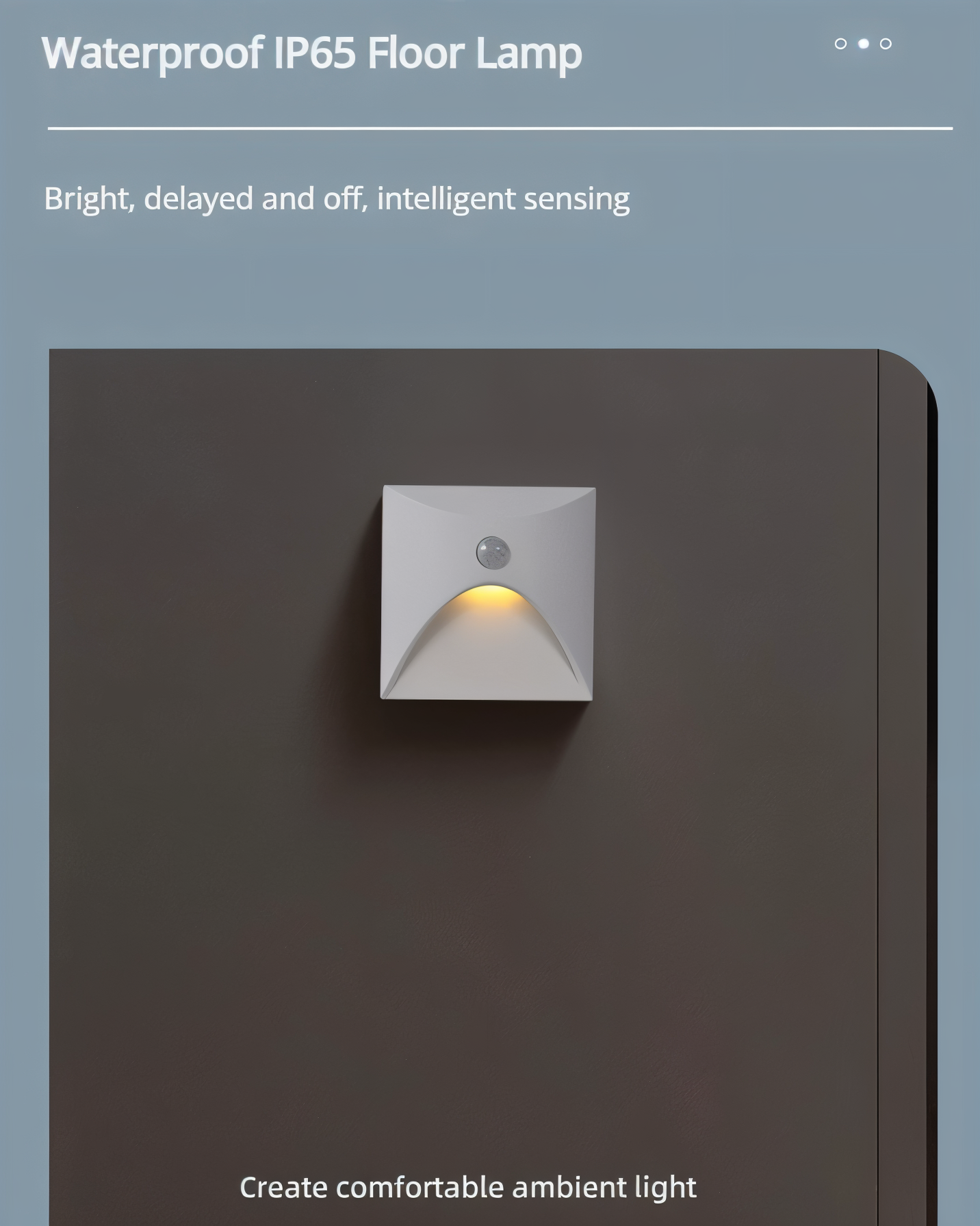 LuminiPath IP65 Waterproof Wall Light For Indoor And Outdoor Use Motion Sensor Included