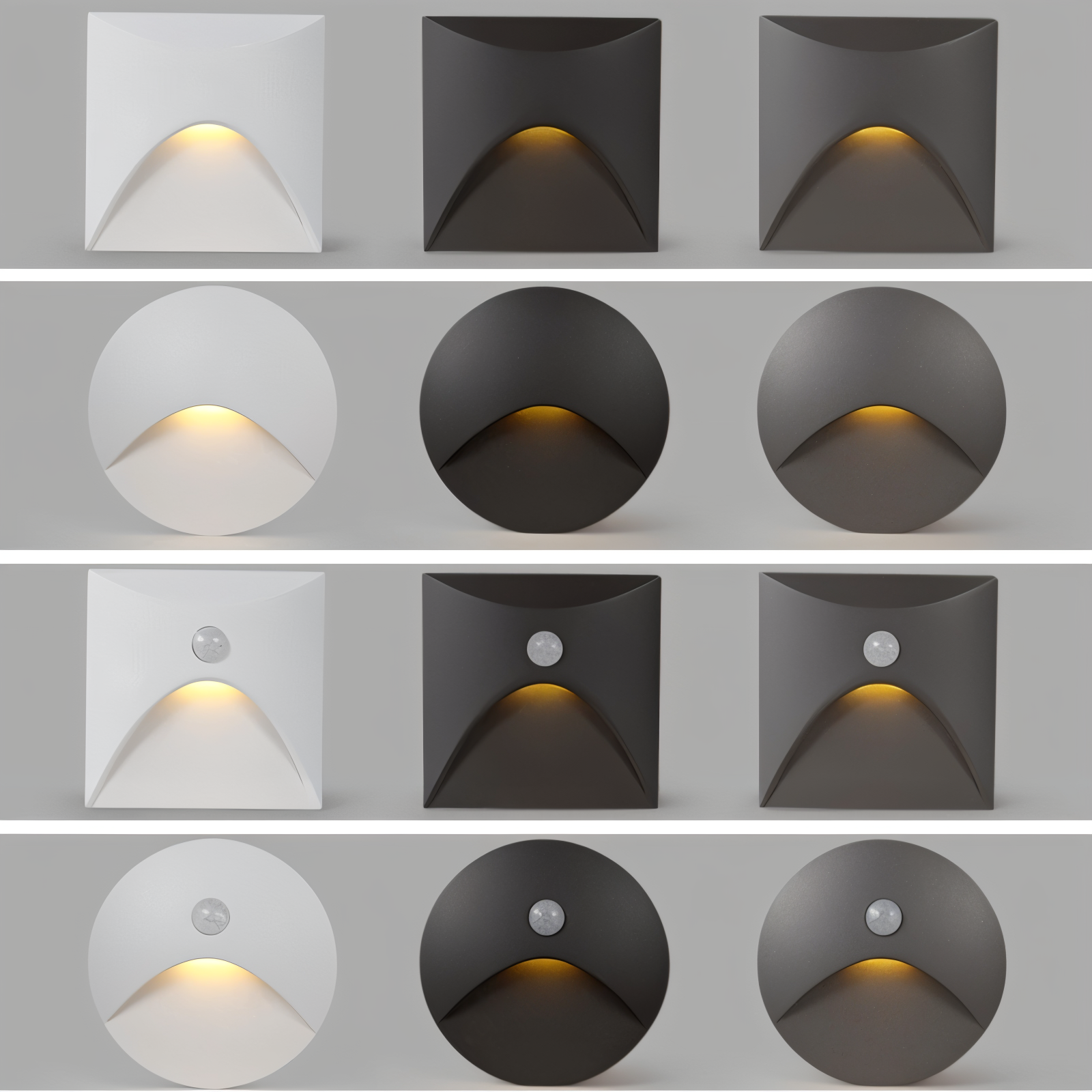 LuminiPath IP65 Waterproof Wall Light For Indoor And Outdoor Use Motion Sensor Included