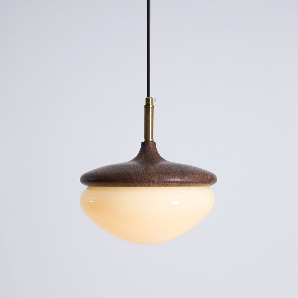 Vintage Pendant Light With Metal And Glass In Beige Gold For Dining And Living Rooms