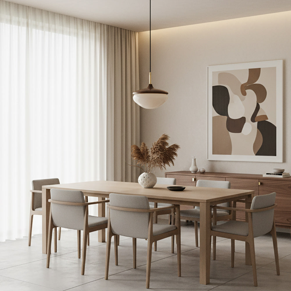 Vintage Pendant Light With Metal And Glass In Beige Gold For Dining And Living Rooms