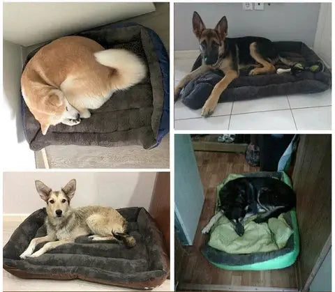Panier en polaire pour chien — confortable et lavable, parois latérales rembourrées, tailles S–2XL