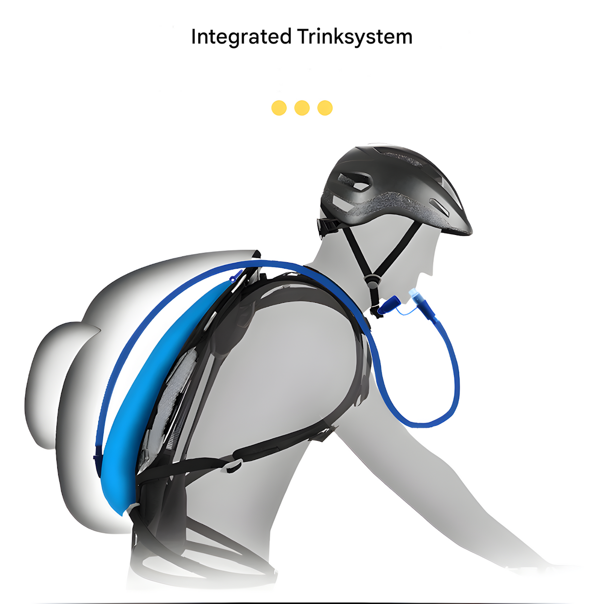 Ergonomický hydratační batoh HydroRide o objemu 10 litrů, integrovaný vak, konstrukce s tvarovaným nosným systémem