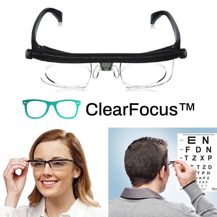 Adjustable Glasses With Focus Dial For Clear Reading And Distance Vision