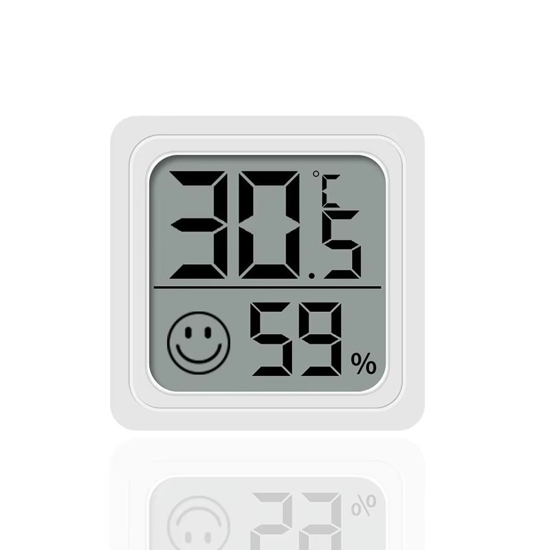 Kompakt LCD-termometer og hygrometer — præcise målinger af indendørs temperatur og luftfugtighed