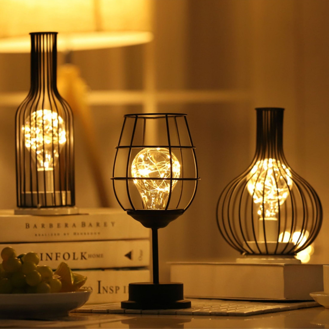 LumenCage Industrial LED Table Lamp With Warm Ambience And Vintage Modern Charm Light