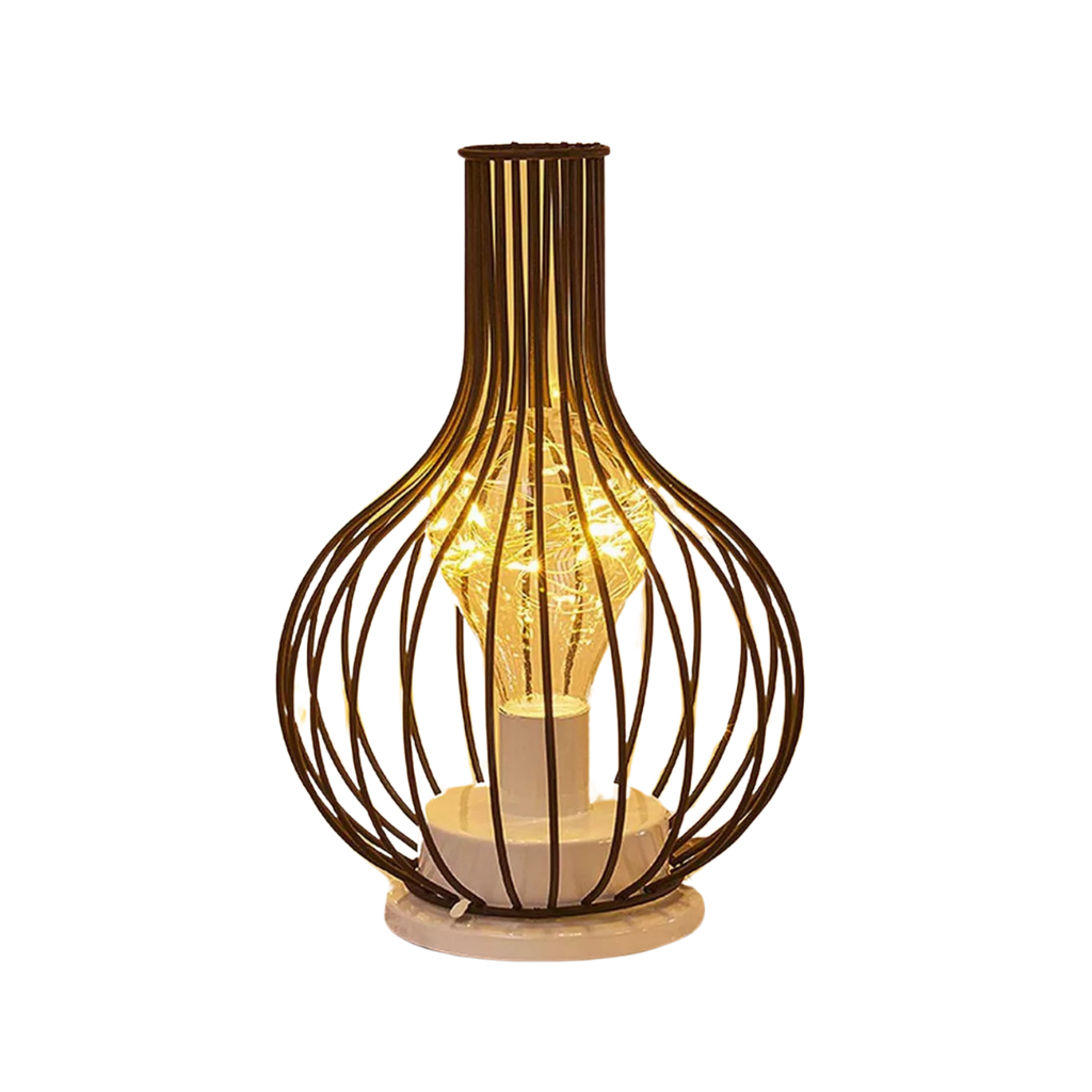 LumenCage Industrial LED Table Lamp With Warm Ambience And Vintage Modern Charm Light
