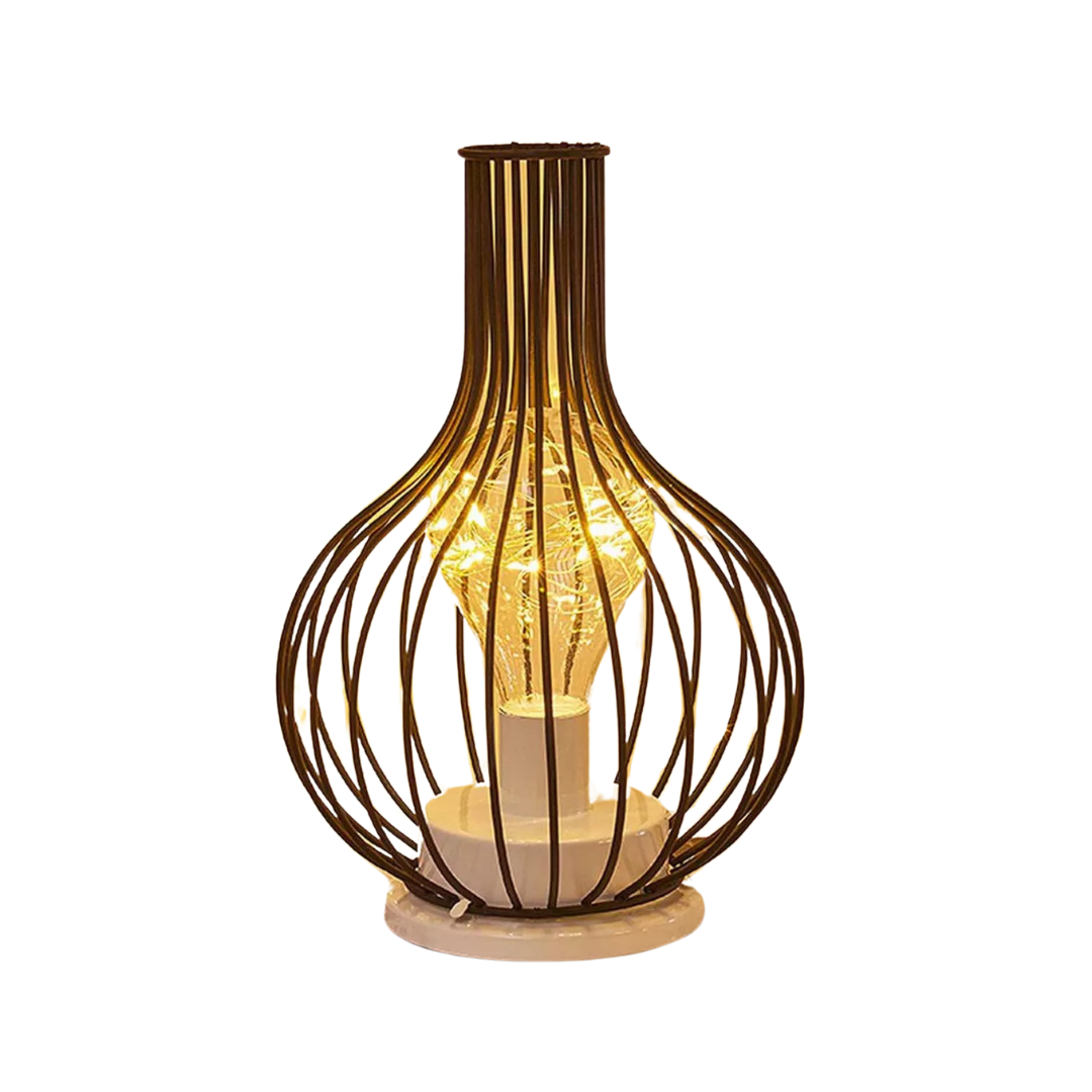LumenCage Industrial LED Table Lamp With Warm Ambience And Vintage Modern Charm Light