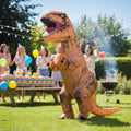 Nafukovací kostým dinosaura — vestavěný ventilátor, samonafukovací design