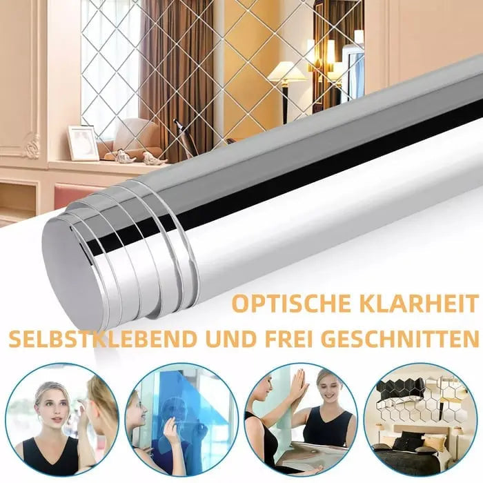 Nerozbitná zrcadlová okenní fólie — samolepicí PET fólie, odolná proti nárazům a flexibilní