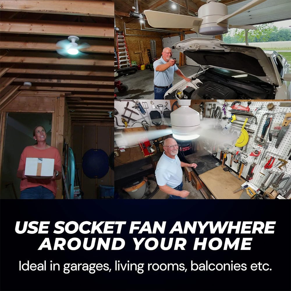 Moderní stropní ventilátor — integrované jasné LED světlo a dálkové ovládání