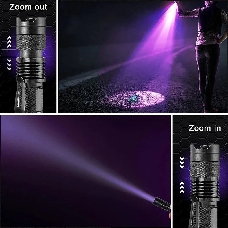 Ruční LED UV světlo Inspection Pro — kompaktní skener skvrn s vlnovou délkou 395nm