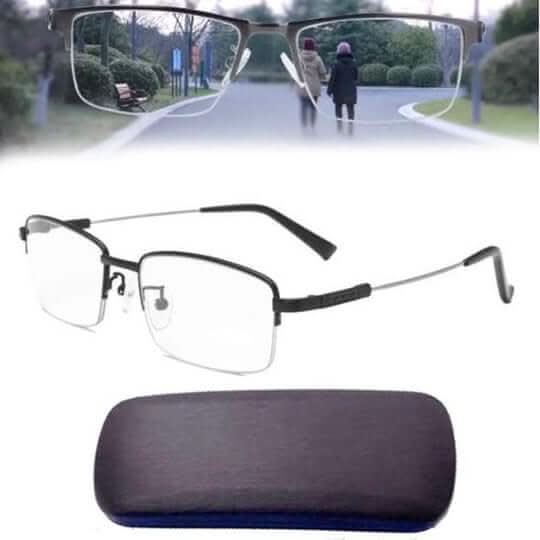 LumiView Smart-Gleitsichtbrille — lichtadaptive Gläser, Multi-Zonen-Rahmendesign