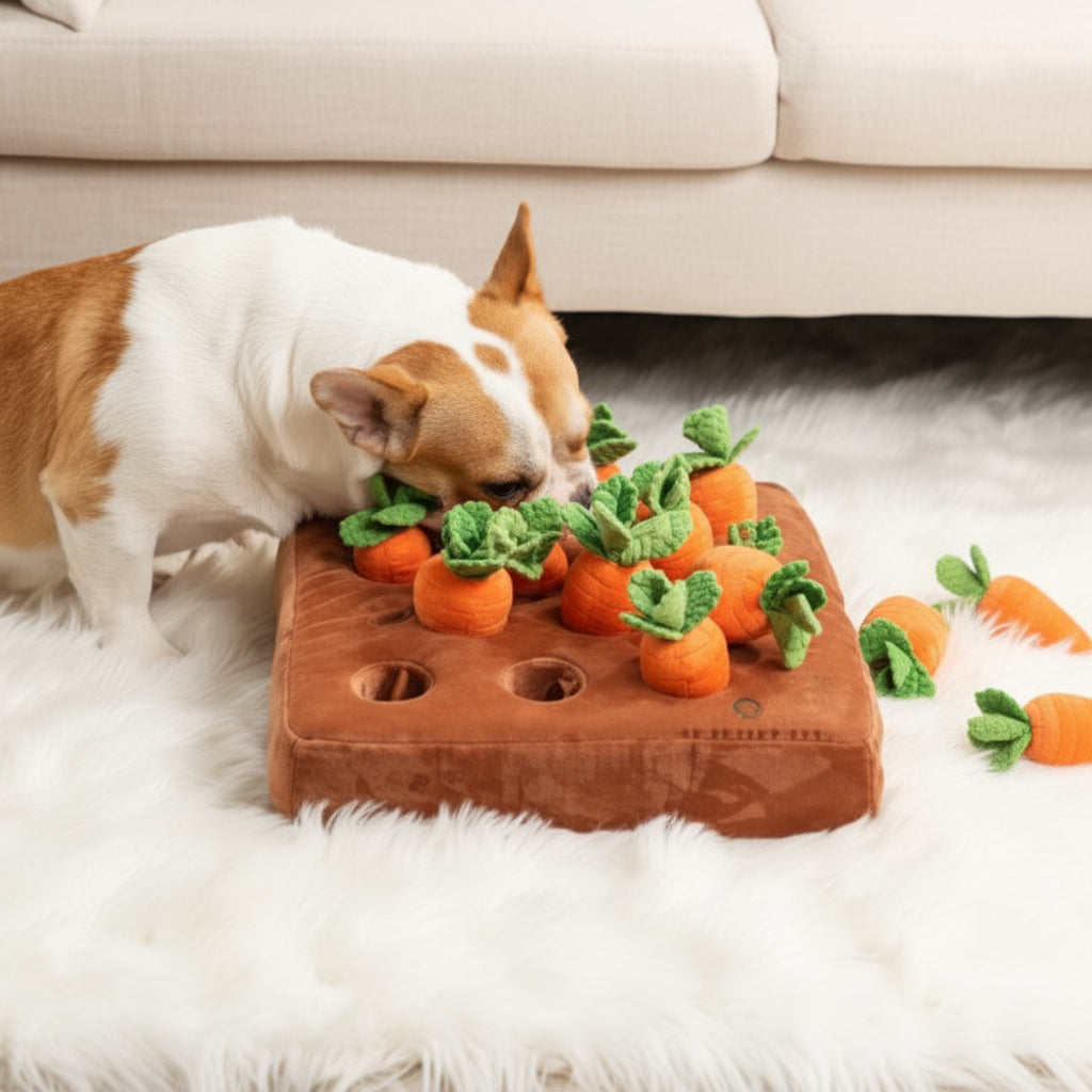 Tappetino olfattivo per cani con scomparti nascosti — Gioco stimolante, 35x35 cm