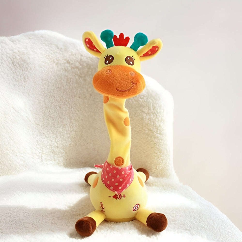 Interaktiv girafbamse – synger 60 børnesange og efterligner tale