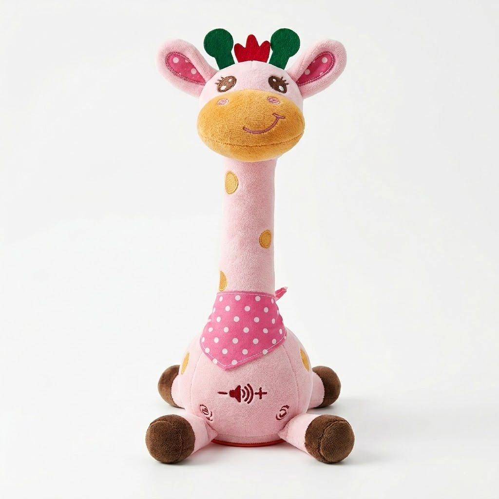 Interaktiv girafbamse – synger 60 børnesange og efterligner tale