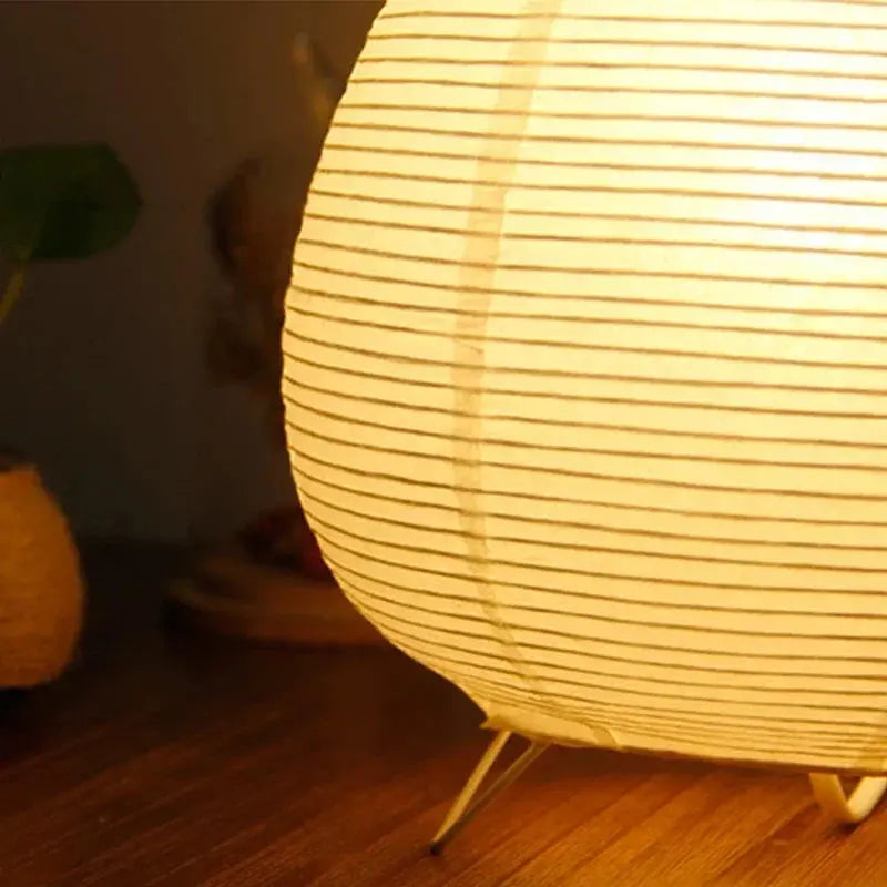 Tafellamp van Japans rijstpapier met led — warm, gelijkmatig en niet-verblindend licht