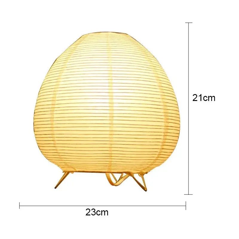 Tafellamp van Japans rijstpapier met led — warm, gelijkmatig en niet-verblindend licht