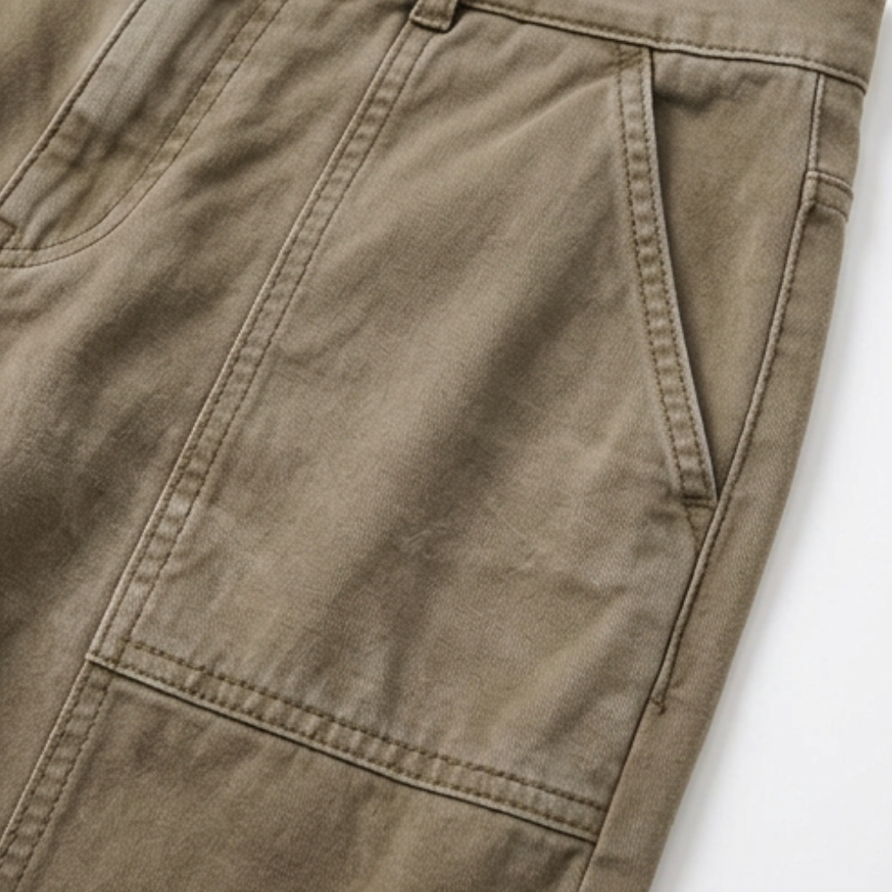 High Waist Tapered Trousers With Folded Ankle Cuffs For Everyday Wear