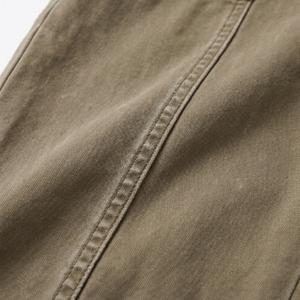 High Waist Tapered Trousers With Folded Ankle Cuffs For Everyday Wear