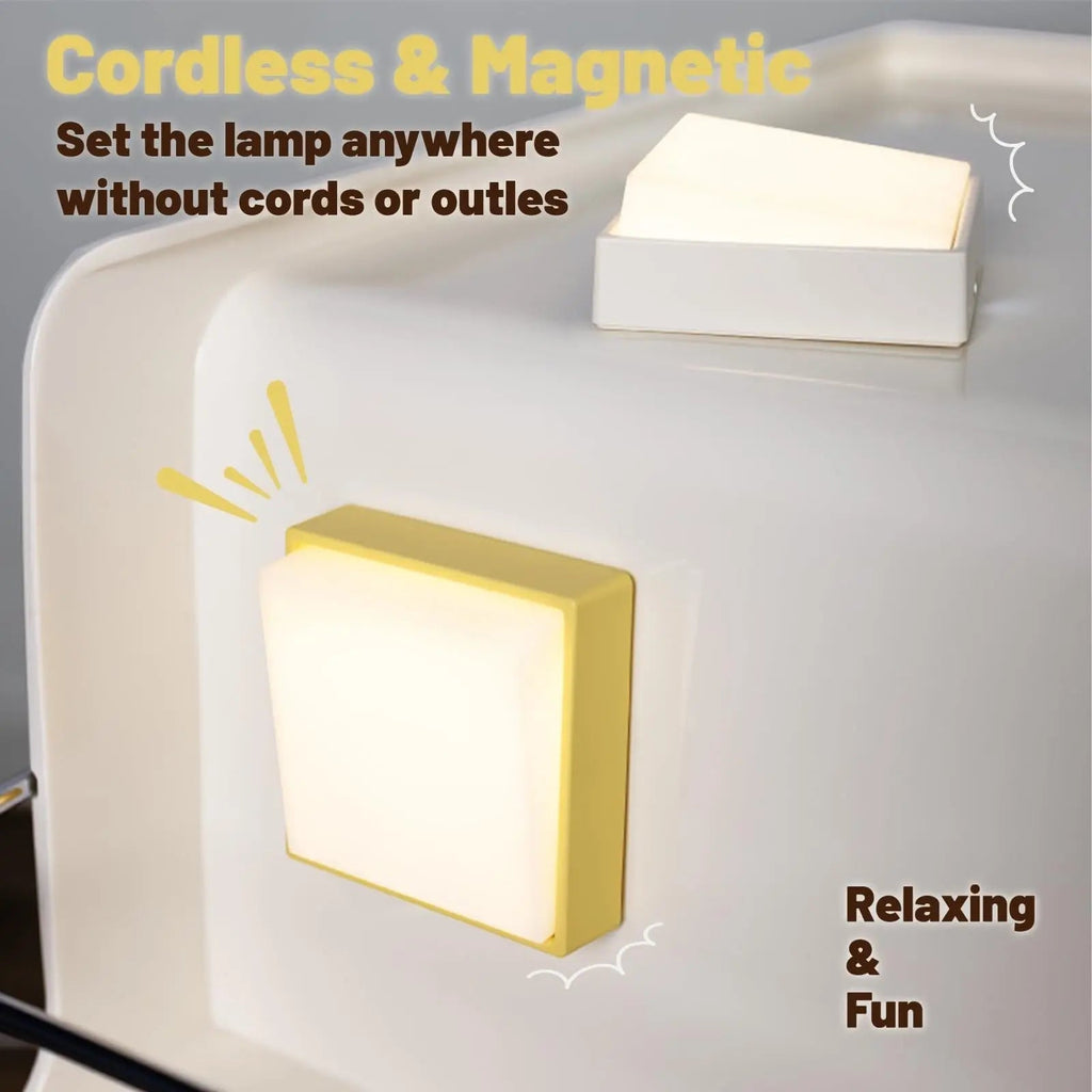 Rechargeable Compact Night Light Featuring Magnetic Attachment, Wireless Dimmable And Timer