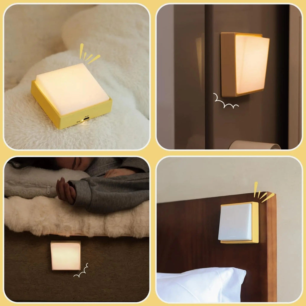 Rechargeable Compact Night Light Featuring Magnetic Attachment, Wireless Dimmable And Timer