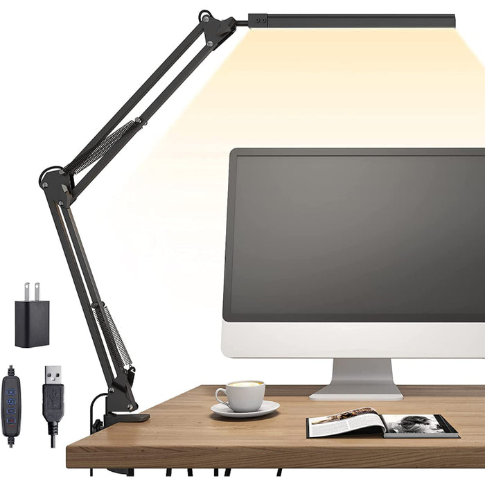 Moderne skrivebordslampe — justerbar lysstyrke og farvetemperatur